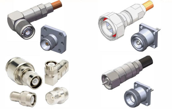 High-power coaxial connectors and cable assemblies